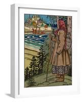 Peasant Girl. Illustration to the Book Contes De L'Isba, 1931-Ivan Yakovlevich Bilibin-Framed Giclee Print