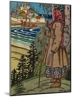 Peasant Girl. Illustration to the Book Contes De L'Isba, 1931-Ivan Yakovlevich Bilibin-Mounted Giclee Print
