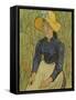 Peasant Girl in Straw Hat, 1890-Vincent van Gogh-Framed Stretched Canvas