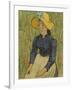 Peasant Girl in Straw Hat, 1890-Vincent van Gogh-Framed Giclee Print