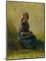 Peasant Girl with Folded Hands, 1837-Carl Spitzweg-Mounted Giclee Print