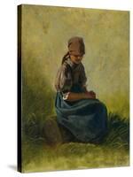 Peasant Girl with Folded Hands, 1837-Carl Spitzweg-Stretched Canvas