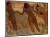 Peasant Girls Bathing at Dusk, 1875-76-Edgar Degas-Mounted Giclee Print