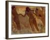 Peasant Girls Bathing at Dusk, 1875-76-Edgar Degas-Framed Giclee Print