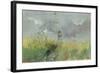 Peasant Girls in a Poppy Field watercolor-Pompeo Mariani-Framed Giclee Print