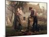 Peasant Grafting a Tree-Jean-François Millet-Mounted Giclee Print
