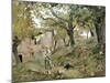 Peasant in Montemurlo Countryside-Telemaco Signorini-Mounted Giclee Print