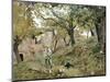 Peasant in Montemurlo Countryside-Telemaco Signorini-Mounted Giclee Print