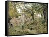 Peasant in Montemurlo Countryside-Telemaco Signorini-Framed Stretched Canvas