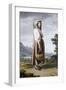 Peasant in the Background of Maddaloni-Giovanni Battista Lusieri-Framed Giclee Print