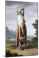 Peasant in the Background of Maddaloni-Giovanni Battista Lusieri-Mounted Giclee Print