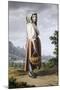 Peasant in the Background of Maddaloni-Giovanni Battista Lusieri-Mounted Giclee Print