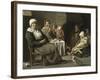 Peasant Interior with an Old Flute Player-Louis Le Nain-Framed Giclee Print