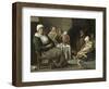 Peasant Interior with an Old Flute Player-Louis Le Nain-Framed Giclee Print