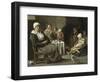 Peasant Interior with an Old Flute Player-Louis Le Nain-Framed Giclee Print