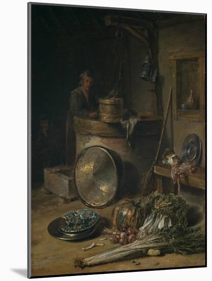 Peasant Interior with Woman at a Well, C.1642–43-Willem Kalf-Mounted Giclee Print