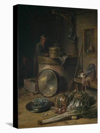 Peasant Interior with Woman at a Well, C.1642–43-Willem Kalf-Stretched Canvas