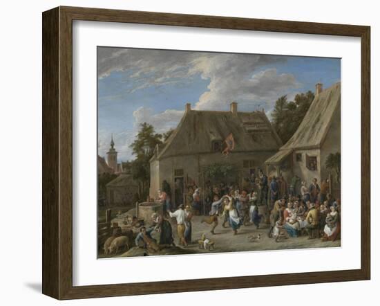 Peasant Kermis, C.1665-David the Younger Teniers-Framed Giclee Print