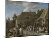 Peasant Kermis-David Teniers II-Mounted Art Print