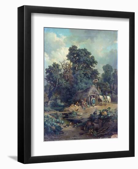 Peasant Landscape-Edouard-Theophile Blanchard-Framed Giclee Print