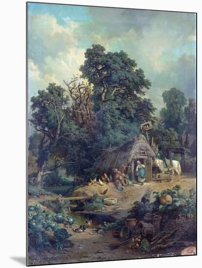 Peasant Landscape-Edouard-Theophile Blanchard-Mounted Giclee Print