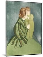 Peasant Mother and Child-Mary Cassatt-Mounted Giclee Print