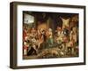 Peasant Parlour with Noble Visitors - Marten Van Cleve, the Elder (1527-1581). Oil on Wood, Ca 1566-Maerten van Cleve-Framed Giclee Print