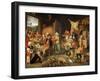 Peasant Parlour with Noble Visitors - Marten Van Cleve, the Elder (1527-1581). Oil on Wood, Ca 1566-Maerten van Cleve-Framed Giclee Print