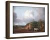 Peasant Ploughing with Two Horses, 1750-1753-Thomas Gainsborough-Framed Giclee Print