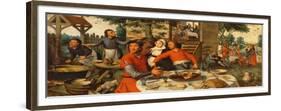 Peasant's Feast, 1550-Pieter Aertsen-Framed Giclee Print