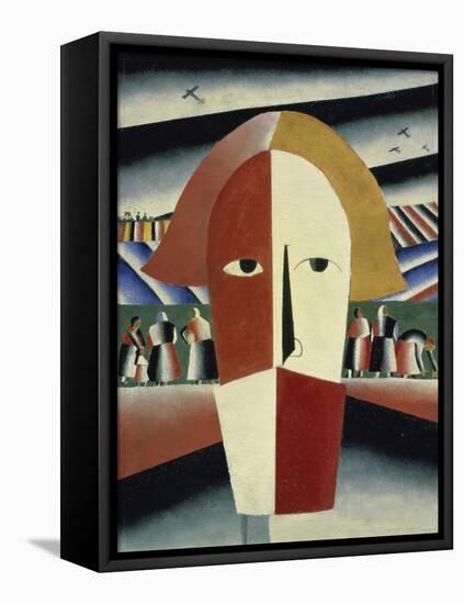 Peasant's Head, c.1928-1932-Kasimir Malevich-Framed Stretched Canvas