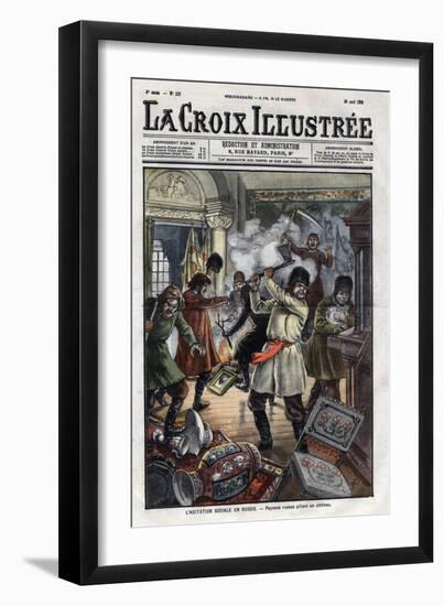 Peasant's Riot during the 1905'S Revolution-Stefano Bianchetti-Framed Giclee Print