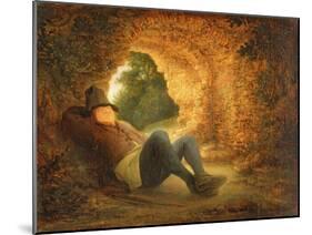 Peasant Sleeping in a Ruined Vault, 1644 (Panel)-Adriaen Jansz. Van Ostade-Mounted Giclee Print