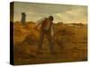 Peasant Spreading Manure , 1854-1855-Jean Francois I Millet-Stretched Canvas