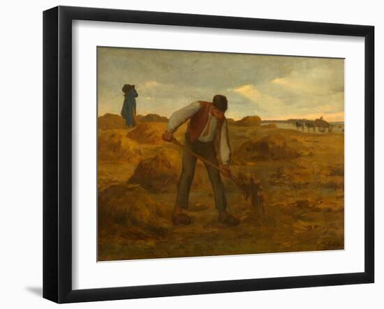 Peasant Spreading Manure , 1854-1855-Jean Francois I Millet-Framed Giclee Print