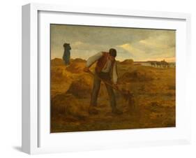 Peasant Spreading Manure , 1854-1855-Jean Francois I Millet-Framed Giclee Print