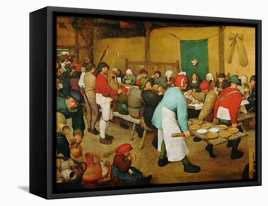 Peasant Wedding (Bauernhochzeit), 1568-Pieter Bruegel the Elder-Framed Stretched Canvas