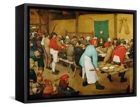 Peasant Wedding (Bauernhochzeit), 1568-Pieter Bruegel the Elder-Framed Stretched Canvas