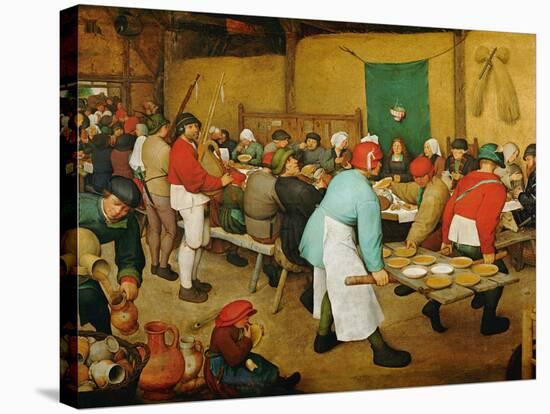 Peasant Wedding (Bauernhochzeit), 1568-Pieter Bruegel the Elder-Stretched Canvas