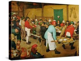 Peasant Wedding (Bauernhochzeit), 1568-Pieter Bruegel the Elder-Stretched Canvas