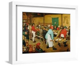 Peasant Wedding (Bauernhochzeit), 1568-Pieter Bruegel the Elder-Framed Premium Giclee Print