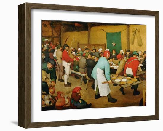 Peasant Wedding (Bauernhochzeit), 1568-Pieter Bruegel the Elder-Framed Giclee Print