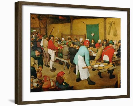 Peasant Wedding (Bauernhochzeit), 1568-Pieter Bruegel the Elder-Framed Giclee Print