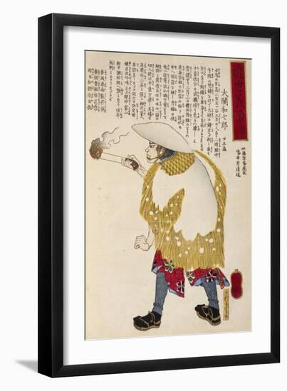 Peasant with a Lighted Torch-Utagawa Toyokuni-Framed Giclee Print