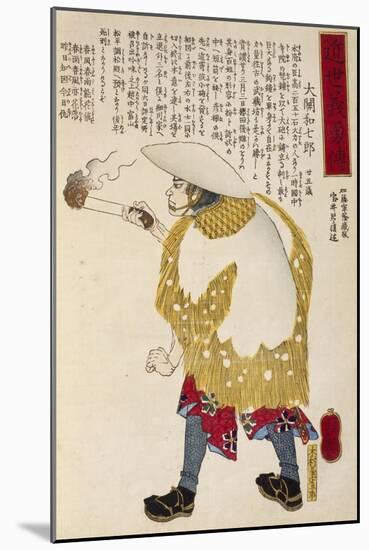 Peasant with a Lighted Torch-Utagawa Toyokuni-Mounted Giclee Print