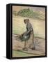 Peasant with Firewood; Paysanne Aux Fagots-Camille Pissarro-Framed Stretched Canvas