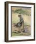 Peasant with Firewood; Paysanne Aux Fagots-Camille Pissarro-Framed Premium Giclee Print