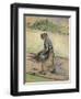 Peasant with Firewood; Paysanne Aux Fagots-Camille Pissarro-Framed Premium Giclee Print