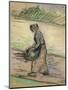 Peasant with Firewood; Paysanne Aux Fagots-Camille Pissarro-Mounted Premium Giclee Print