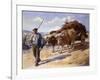 Peasant with His Bullock Cart, Ascain, 1899 (Oil on Canvas)-Stanhope Alexander Forbes-Framed Giclee Print